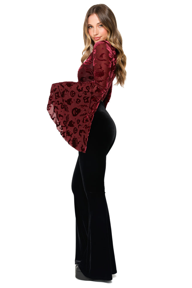 Burned Velvet Witch Spectre Top