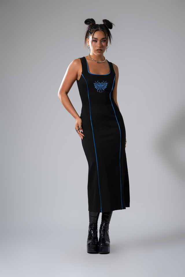 Butterfly Effect Squared Up Bodycon Dress