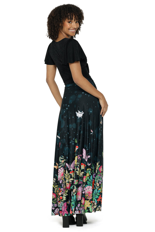 Butterfly Garden Maxi Skirt