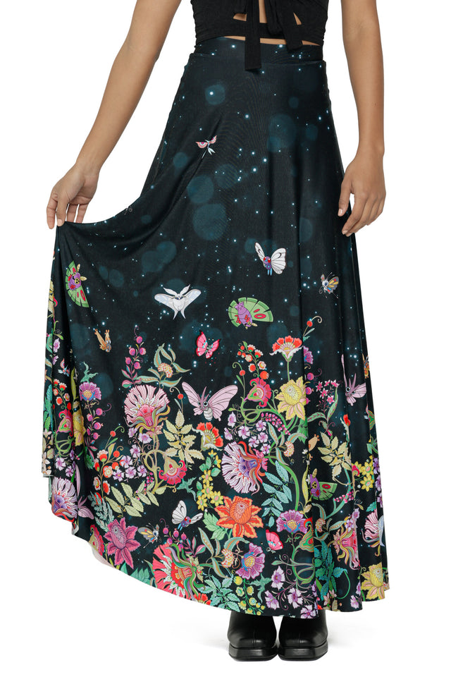 Butterfly Garden Maxi Skirt