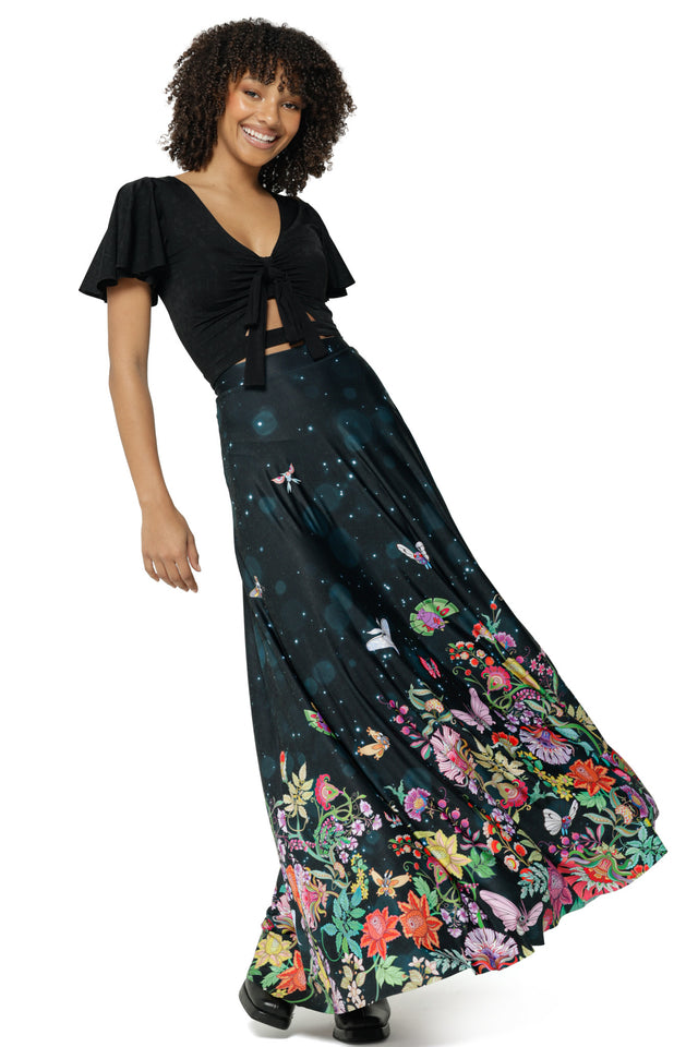 Butterfly Garden Maxi Skirt