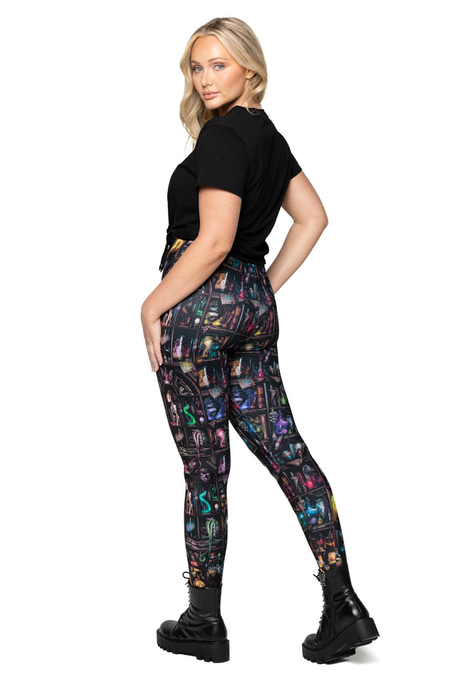Cabinet of Curiosity High Waisted Matte Finish Leggings