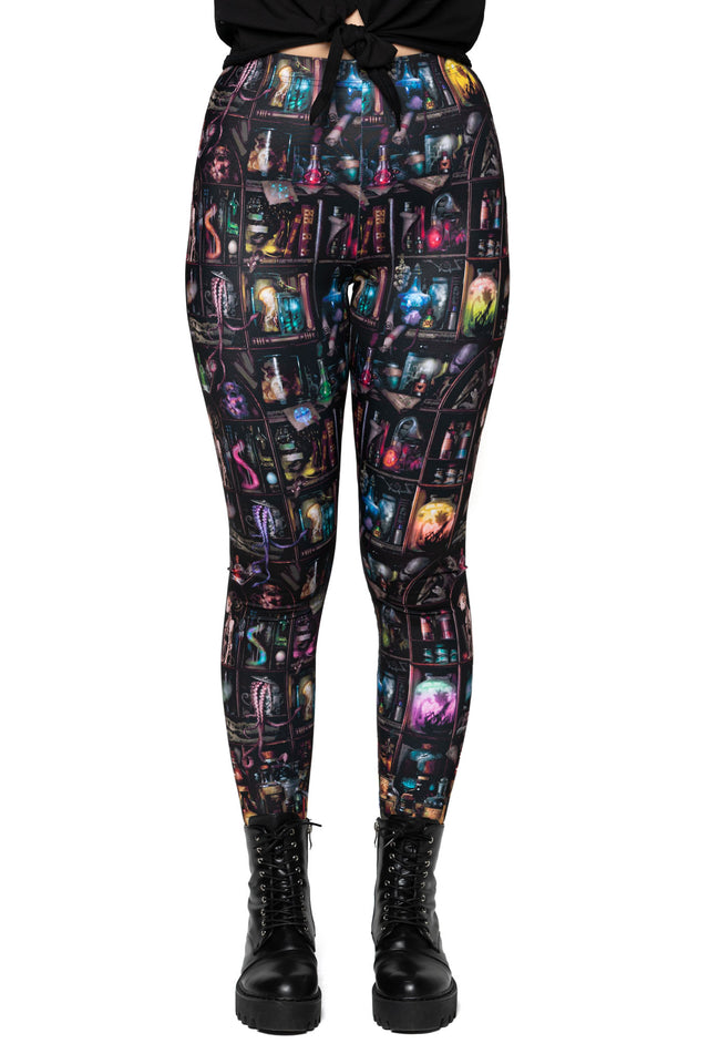 Cabinet of Curiosity High Waisted Matte Finish Leggings