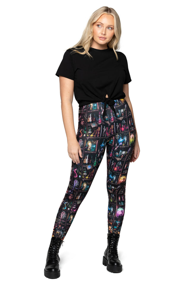 Cabinet of Curiosity High Waisted Matte Finish Leggings