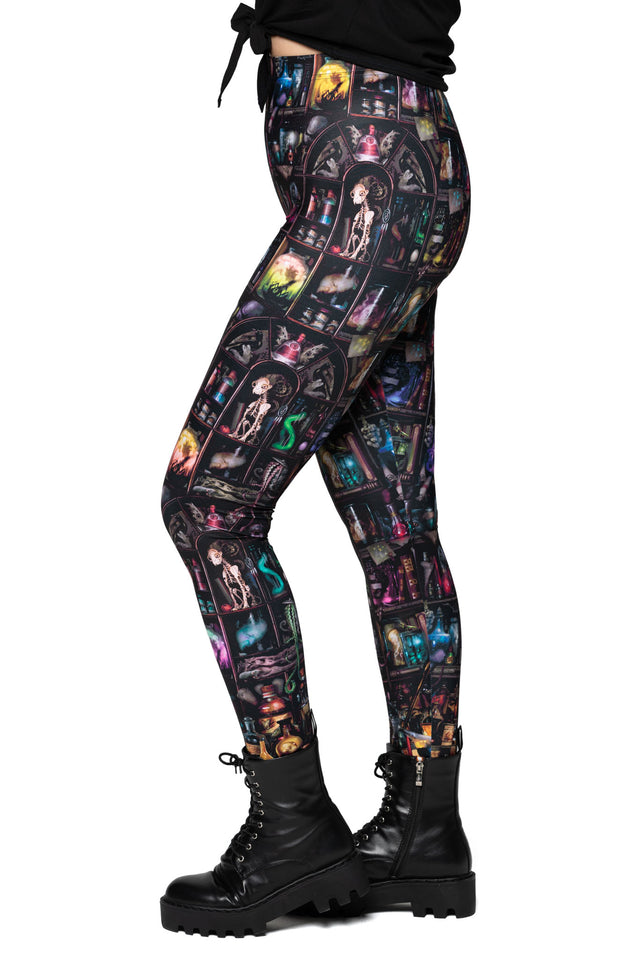 Cabinet of Curiosity High Waisted Matte Finish Leggings