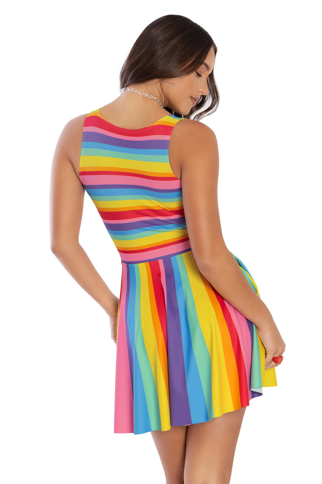 Candy Stripe Marilyn Dress