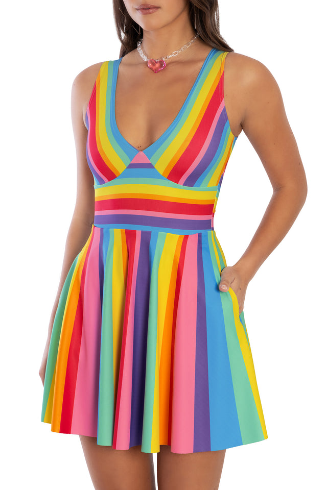 Candy Stripe Marilyn Dress