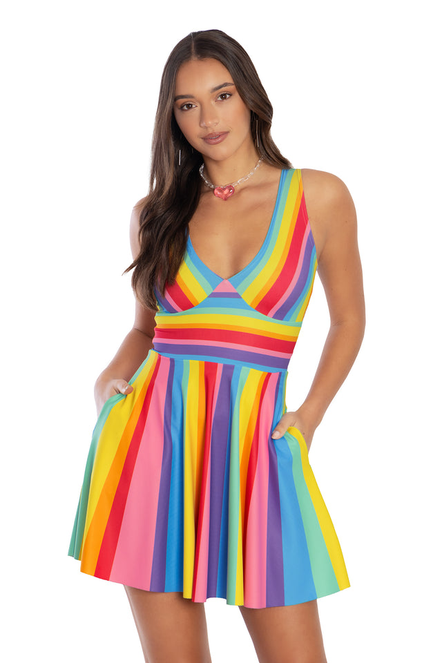 Candy Stripe Marilyn Dress