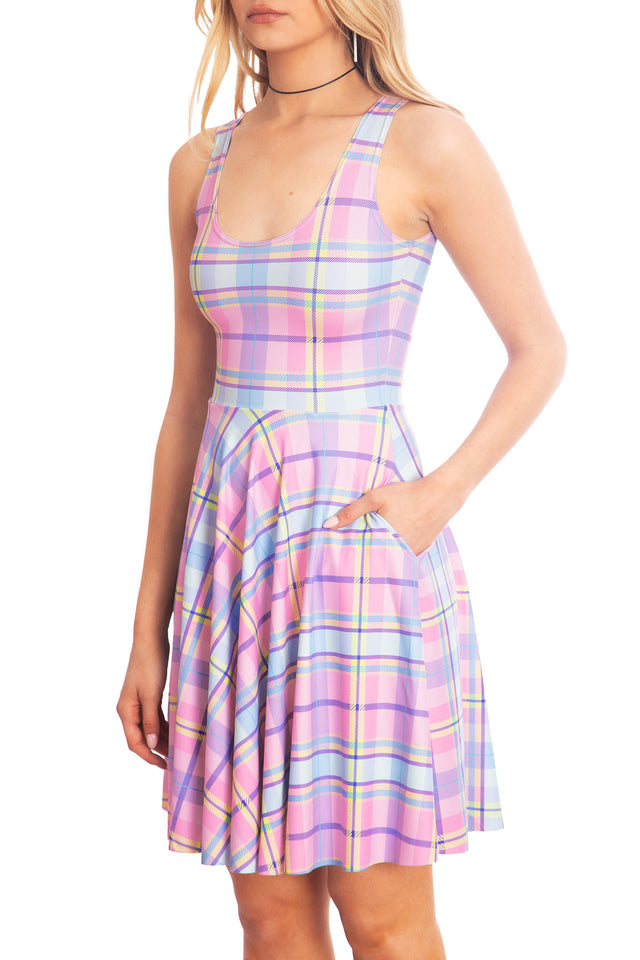 Tartan Candy Scoop Longline Dress