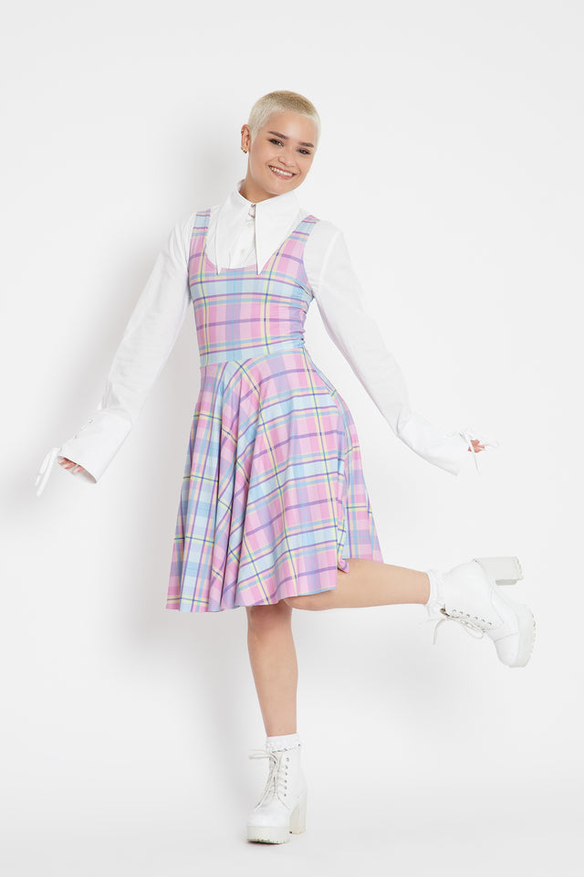 Tartan Candy Scoop Longline Dress