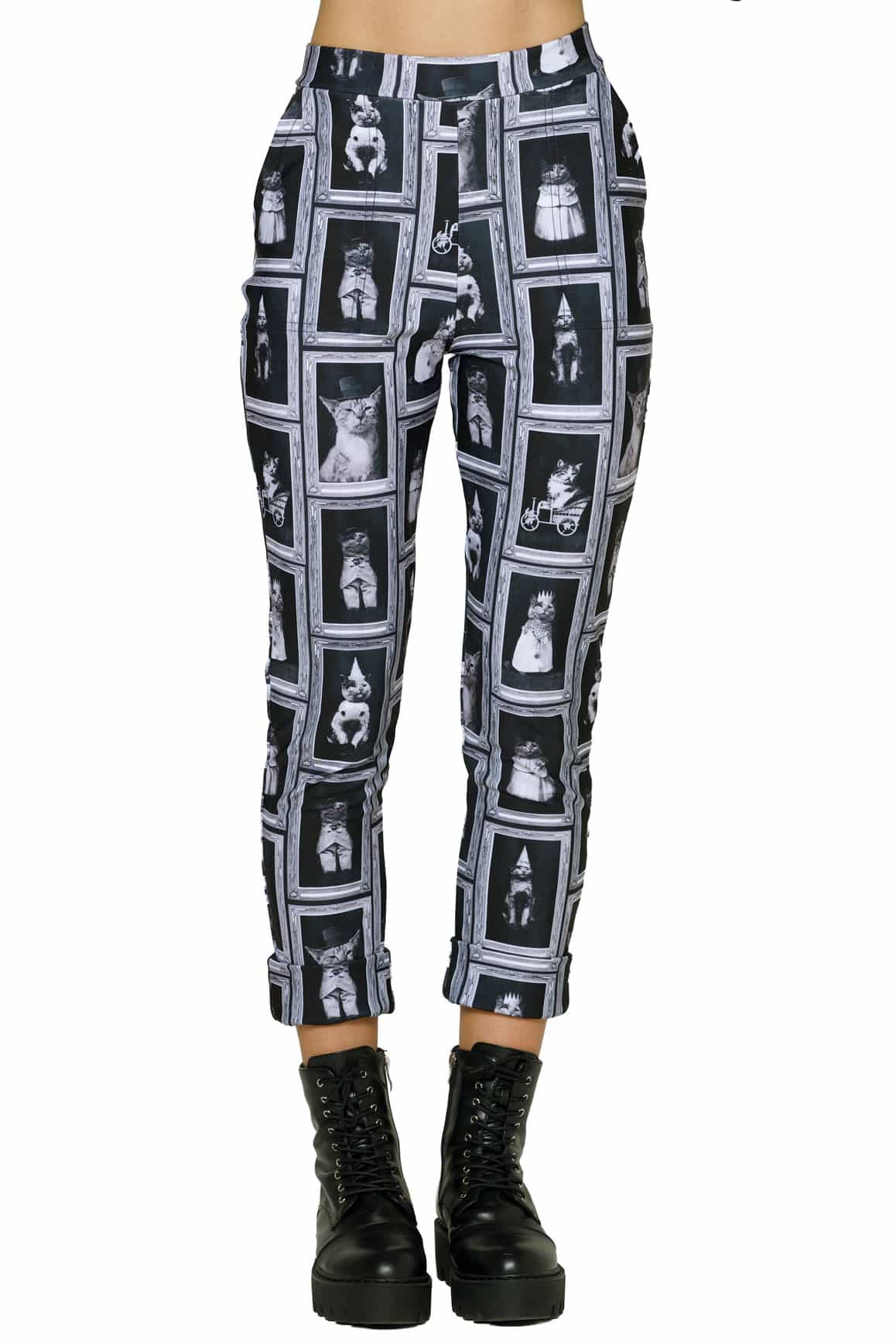 Cat Tales Cuffed Pants - Limited – BlackMilk Clothing