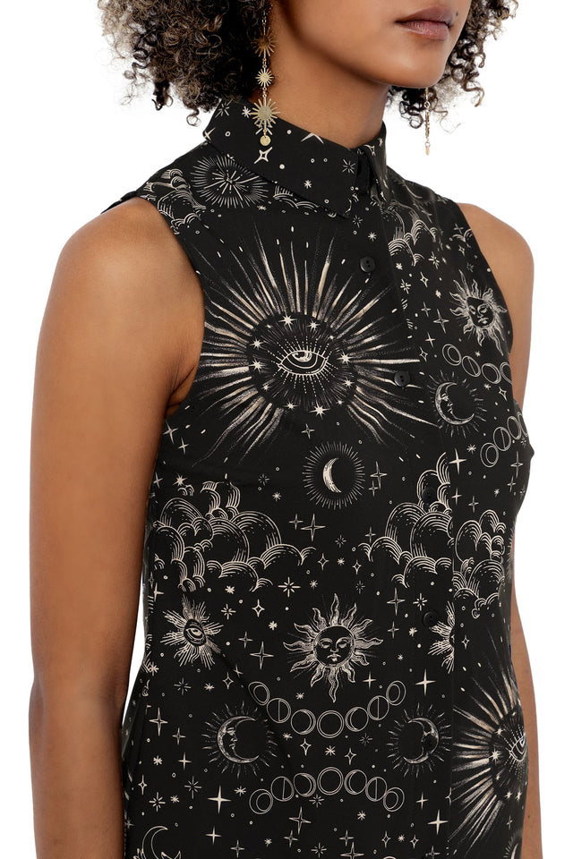 Celestial Eye Business Shirt print