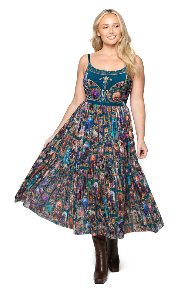 Class Art Scoop Sheer Midaxi Dress