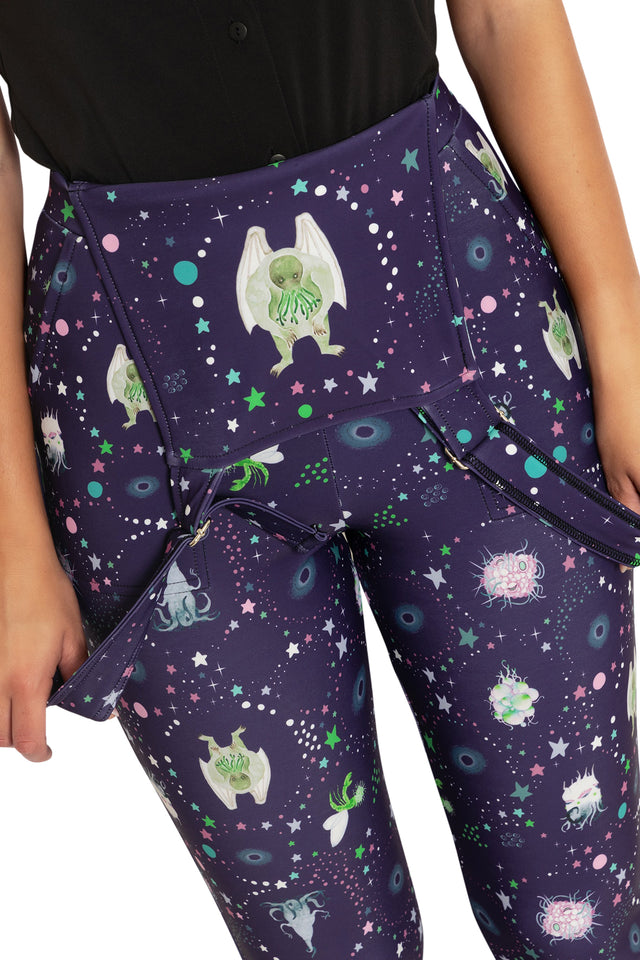 Cosmic Monsters Overalls Print