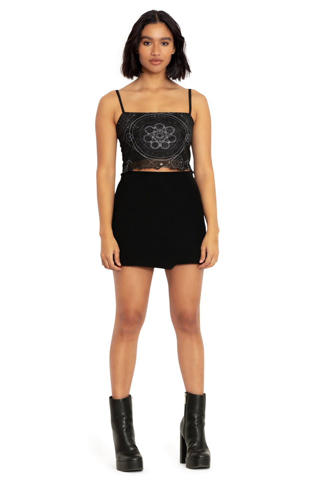 DC Ometry Sheer Cropped Cami Front