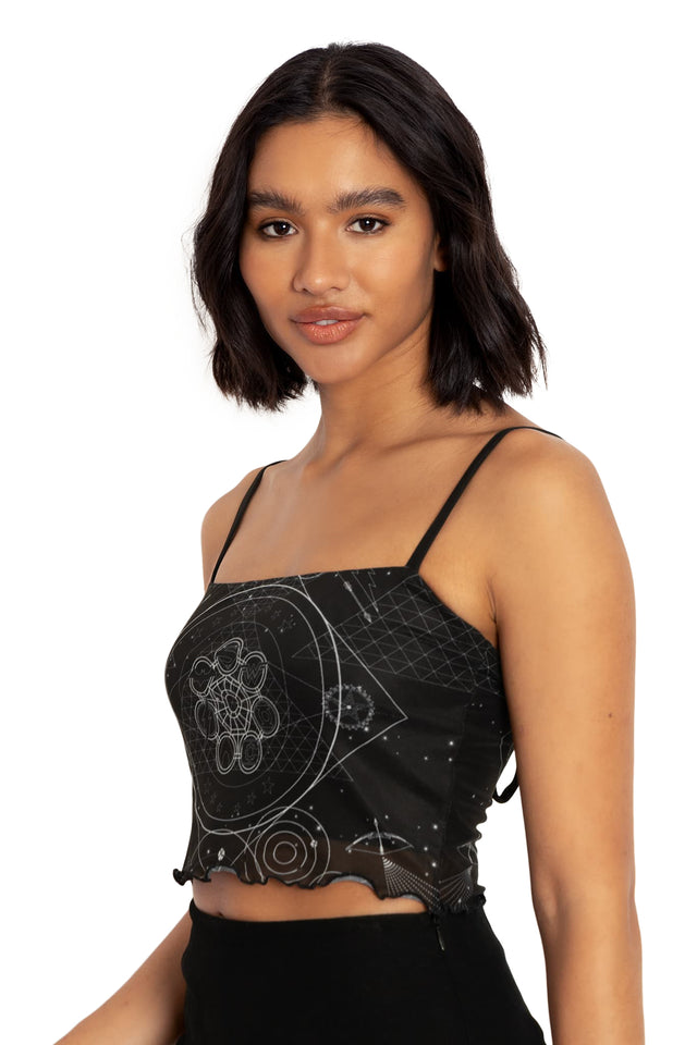 DC Ometry Sheer Cropped Cami Side