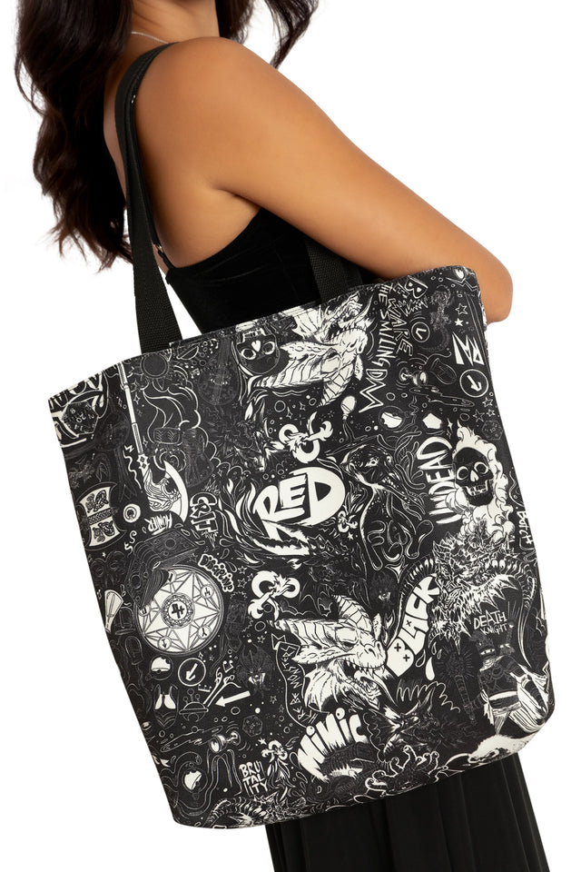 DD Graffiti Tote Bag Wide