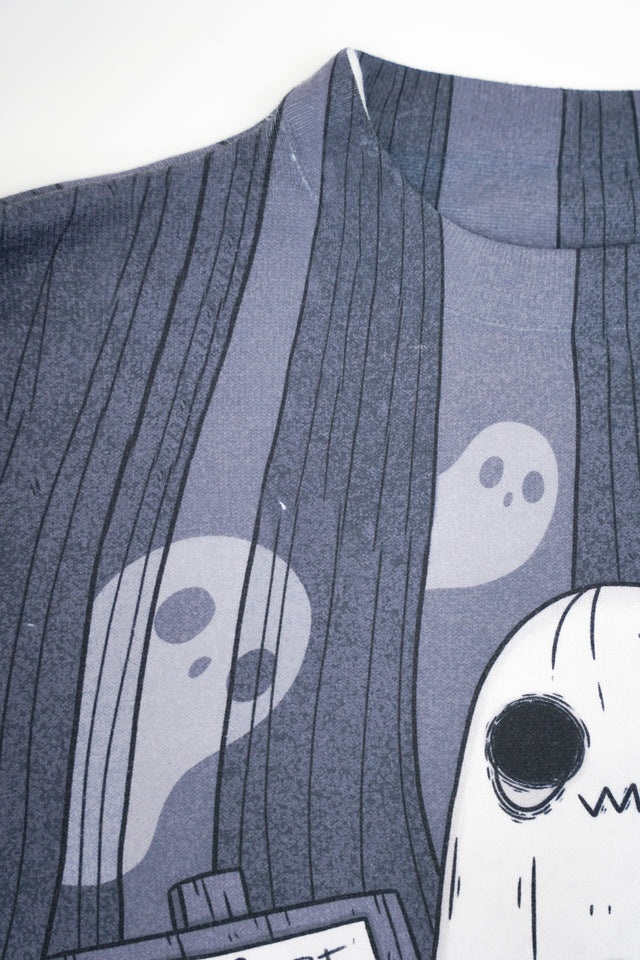 Oh Sheet! Ghostie Printed Knit Sweater (Seconds)