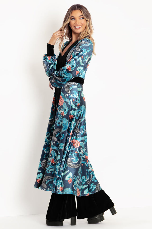 Koi Waters Velvet Maxi Jacket
