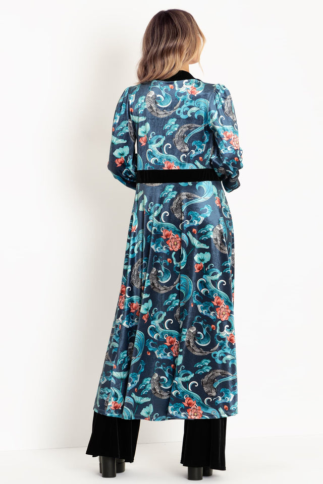Koi Waters Velvet Maxi Jacket