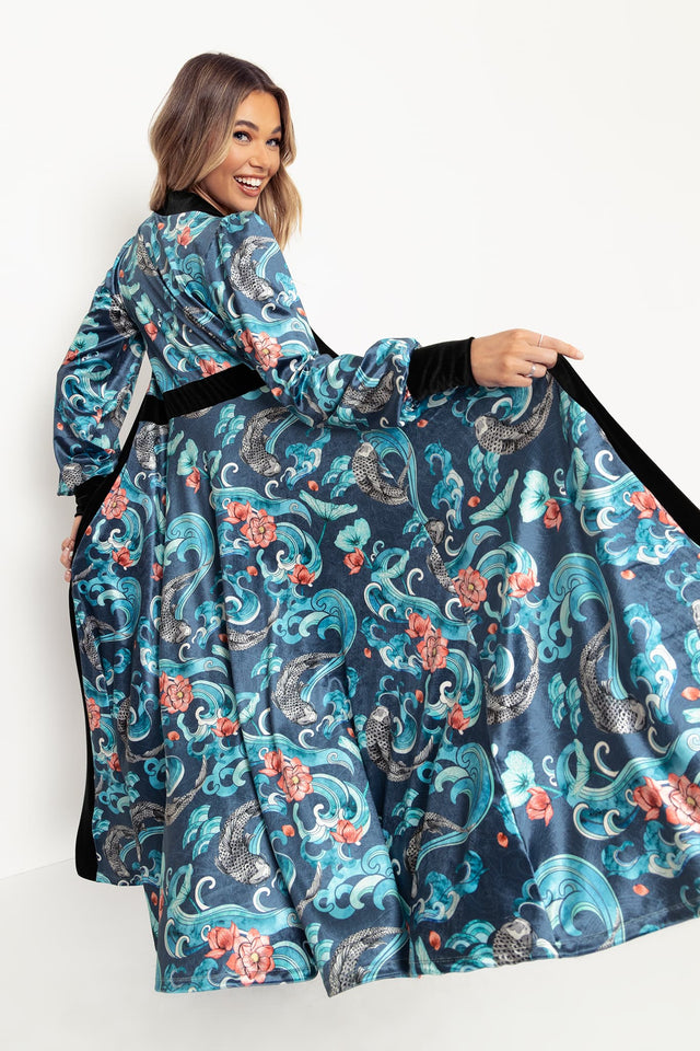 Koi Waters Velvet Maxi Jacket