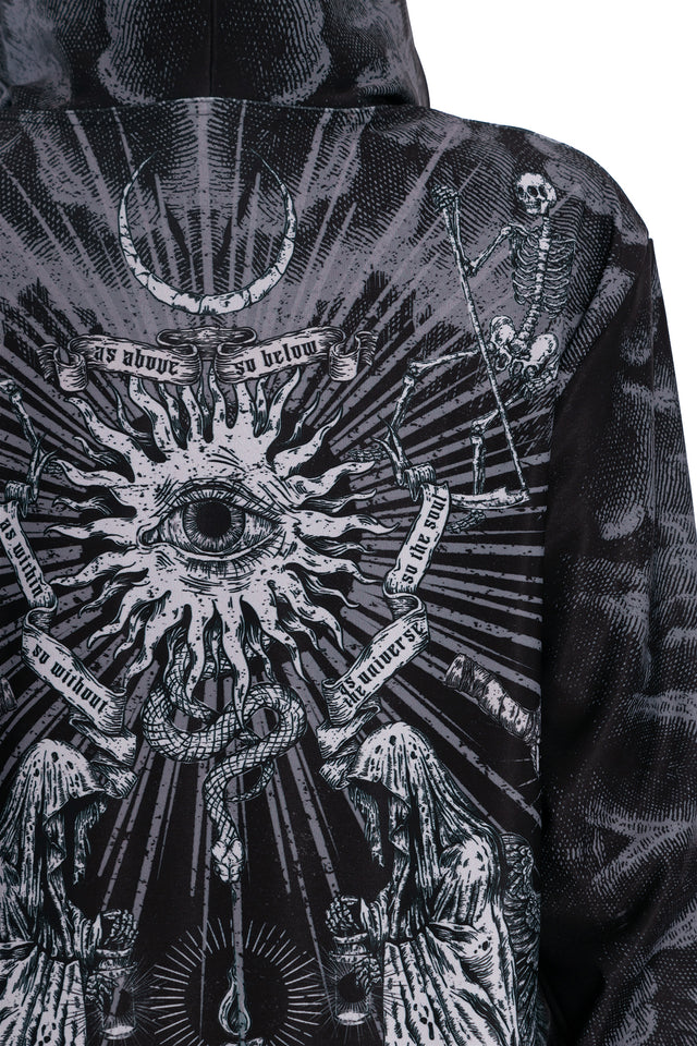 Dark Rites Hoodie Sweater Closeup 