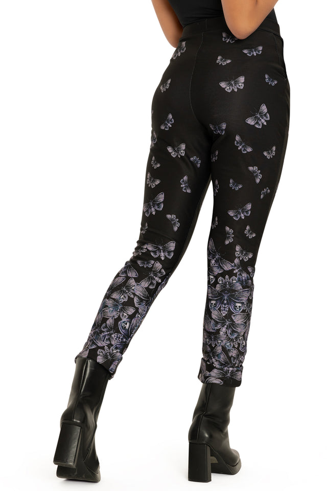 BlackMilk Clothing - Death's Head Hawkmoth Cuffed Pants