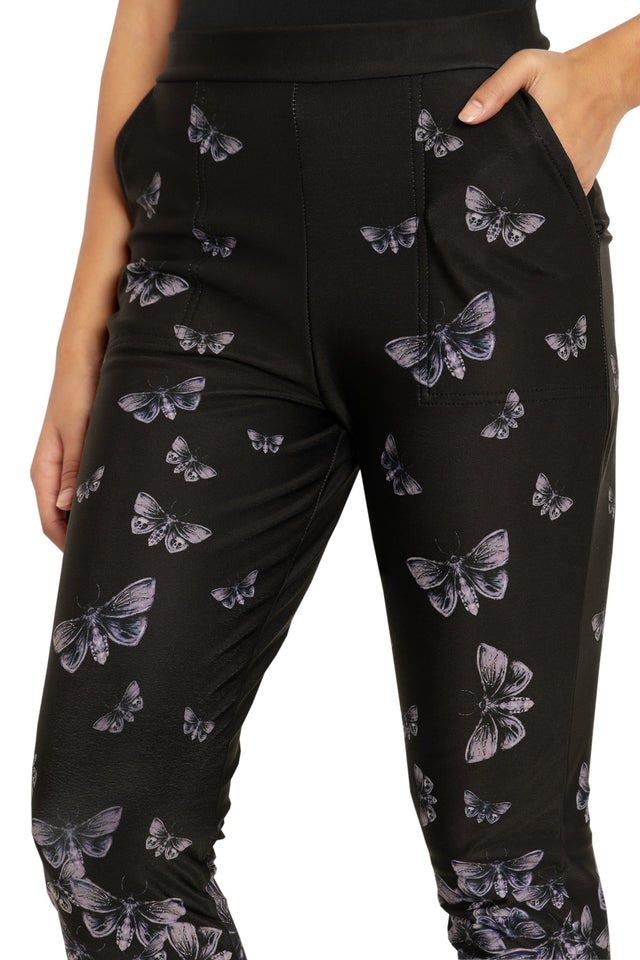 BlackMilk Clothing - Death's Head Hawkmoth Cuffed Pants