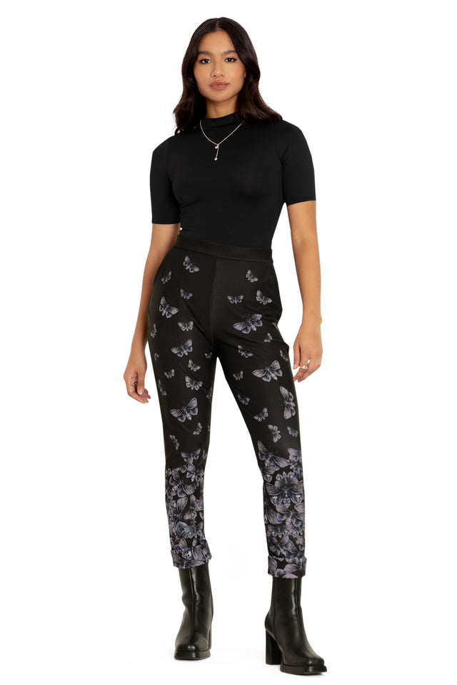 BlackMilk Clothing - Death's Head Hawkmoth Cuffed Pants