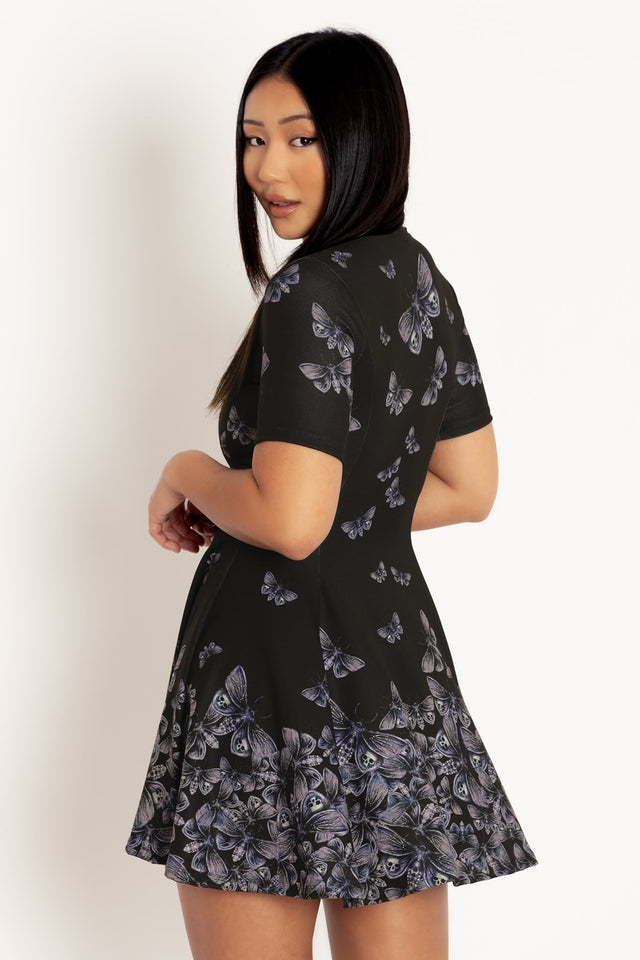 Death's Head Hawkmoth Evil Tee Dress