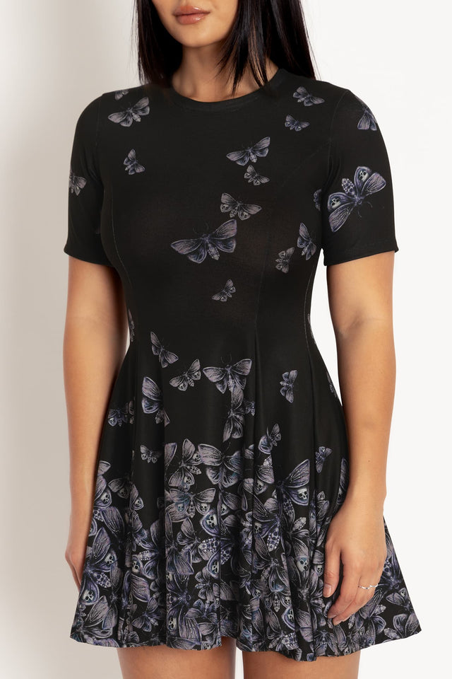 Death's Head Hawkmoth Evil Tee Dress