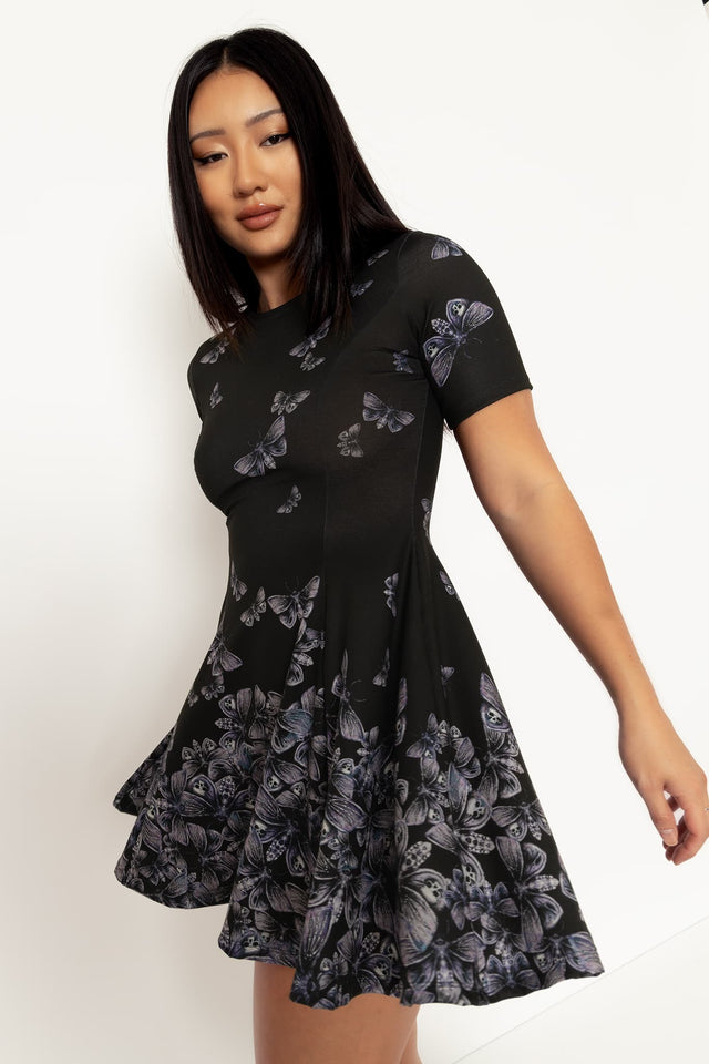 Death's Head Hawkmoth Evil Tee Dress