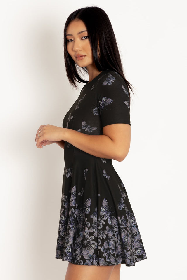 Death's Head Hawkmoth Evil Tee Dress