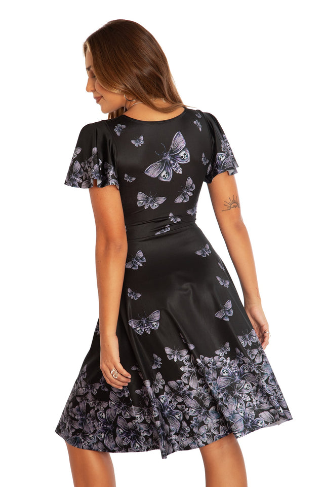 Death's Head Hawkmoth Rio Marilyn Midi Dress