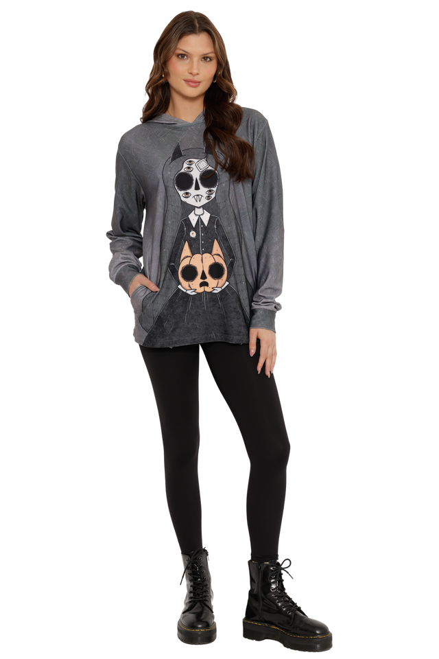 Demon Girl Hoodie Sweater