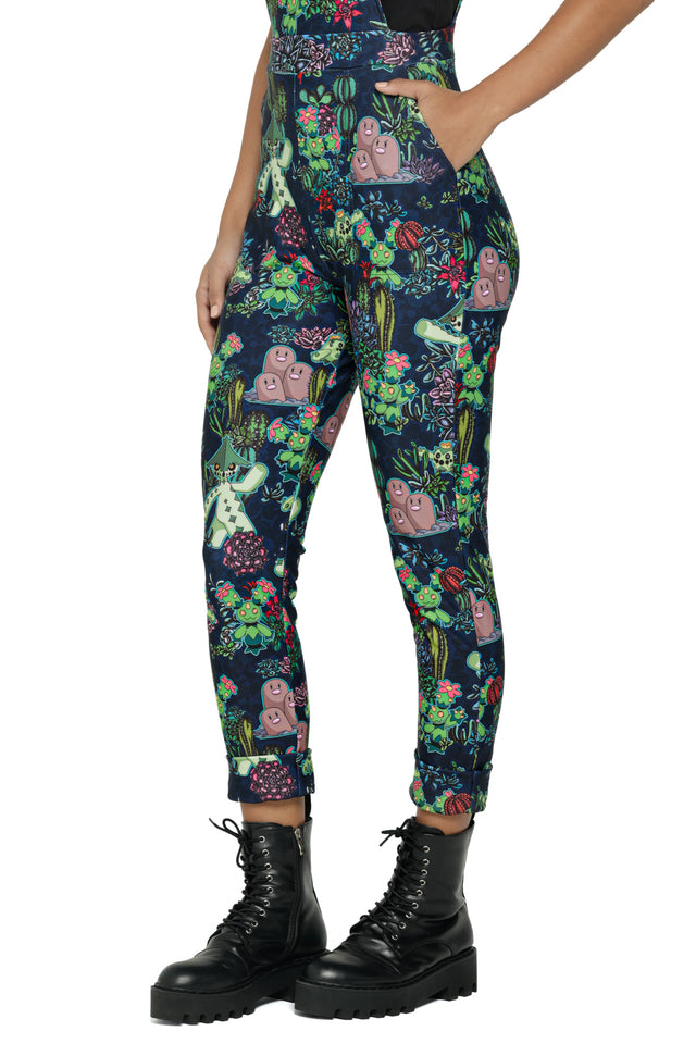 succulent overalls Desert Garden Long Overalls