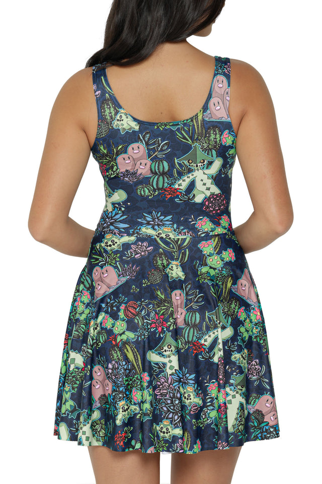 Desert Garden Scoop Skater Dress