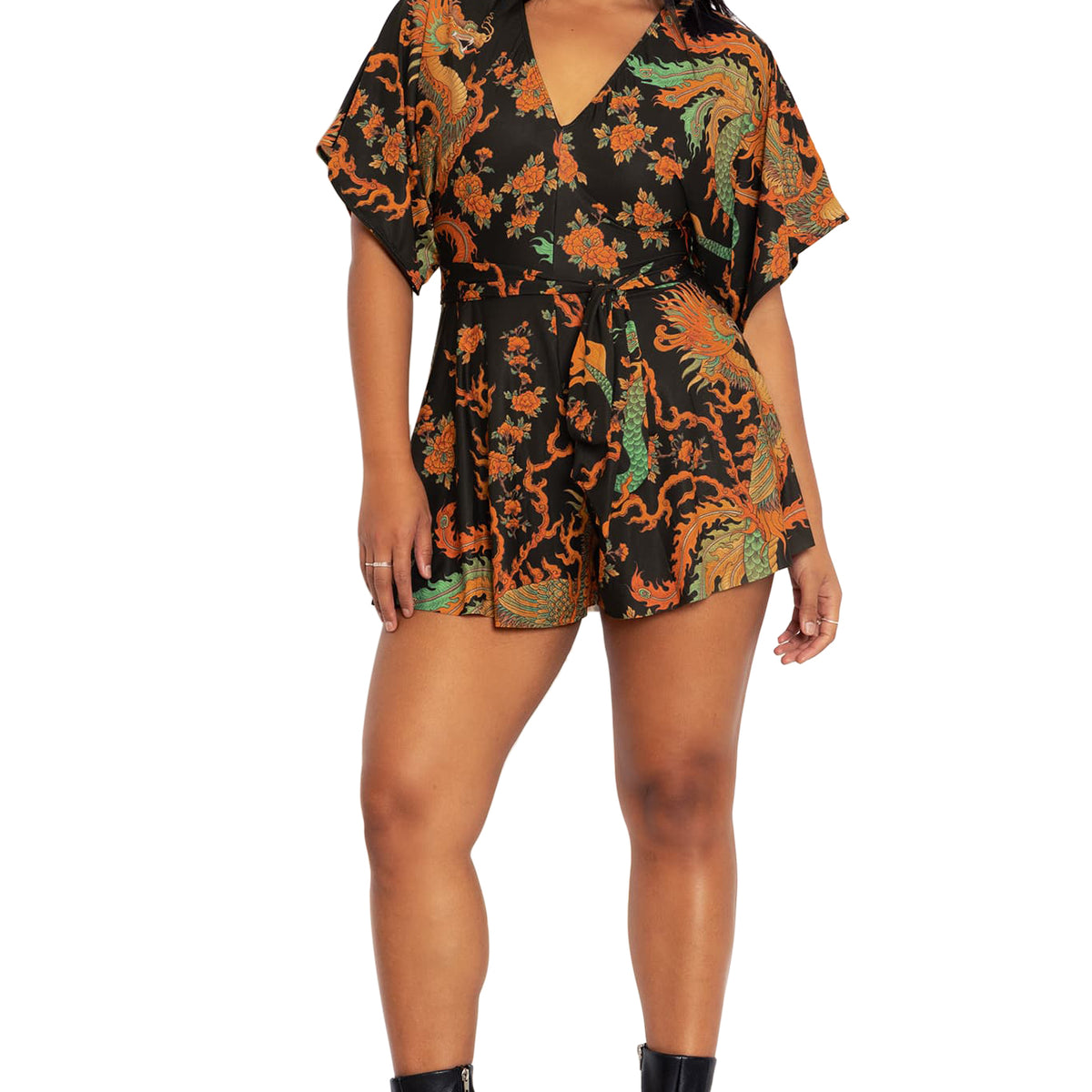 Dragon Rising Slinky Playsuit - Limited – BlackMilk Clothing