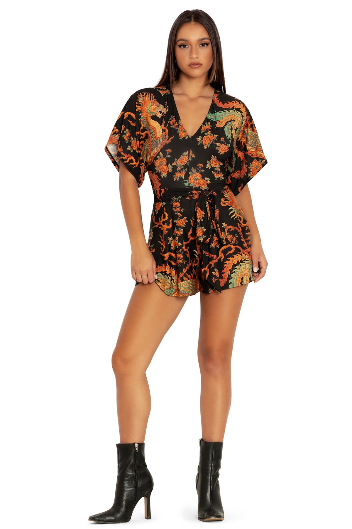 Dragon Rising Slinky Playsuit - Limited – BlackMilk Clothing