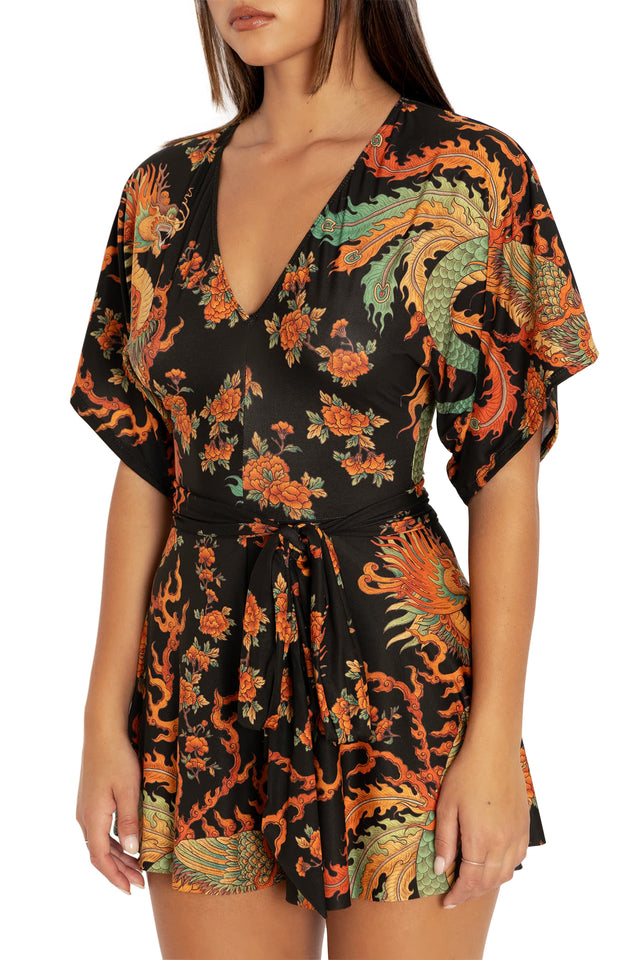 Dragon Rising  Slinky Playsuit