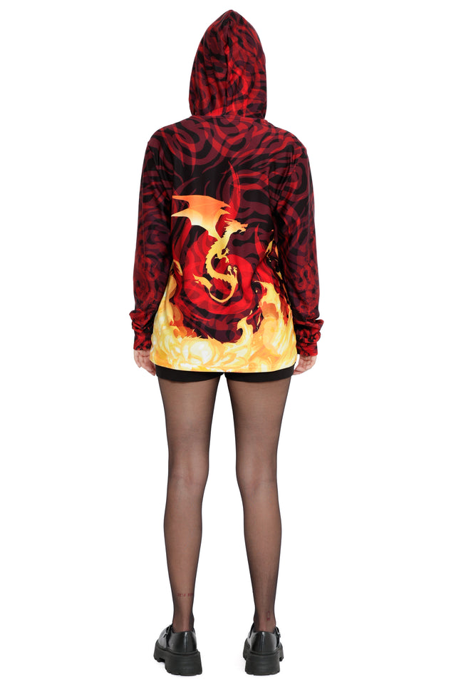 Avatar: The Last Airbender x BlackMilk Dragon of the West Hoodie Sweater, unisex Avatar clothing inspired by Avatar lore and licensed Avatar fashion