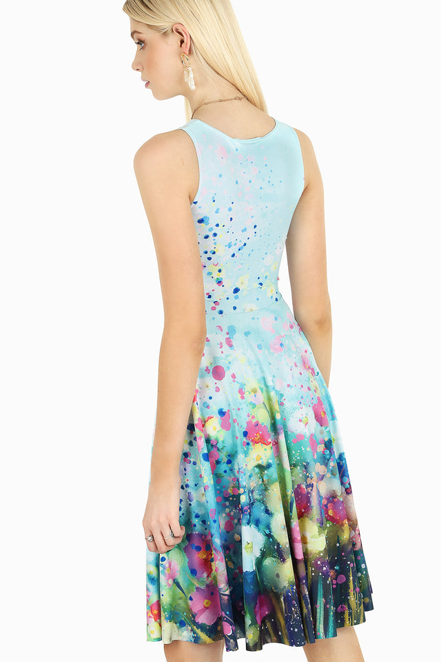 Dreaming In Watercolours Princess Midi Dress