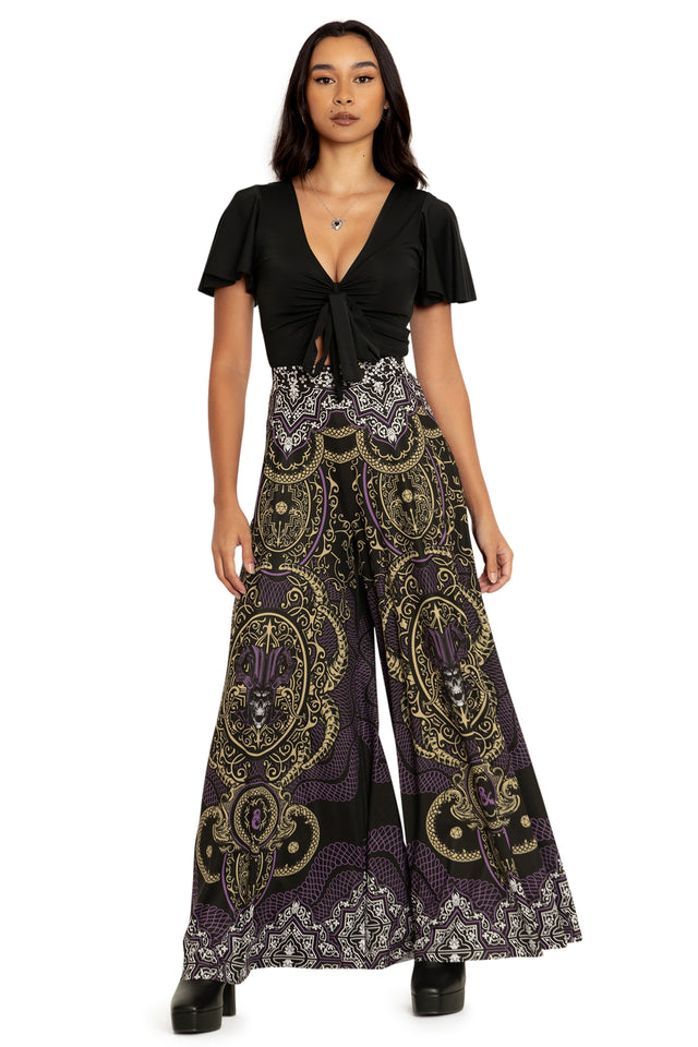 Dungeon Master Palazzo Pants Front