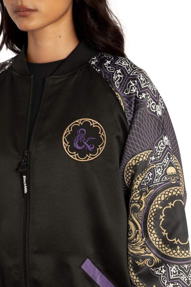 BlackMilk Clothing x Dungeons & Dragons - Dungeon Master Souvenir Jacket - Dungeons & Dragons Merchandise - Collaboration apparel - Licenced.