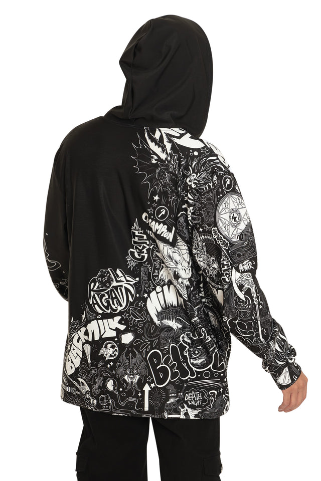 Dungeons And Dragons Graffiti Hoodie Sweater Back