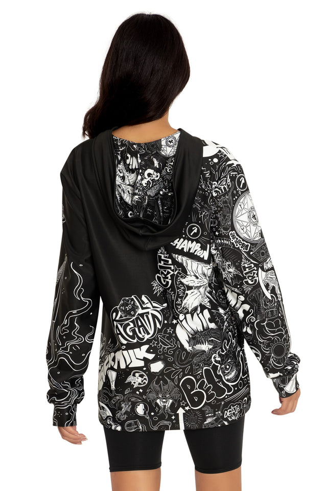 Dungeons And Dragons Graffiti Hoodie Sweater Back