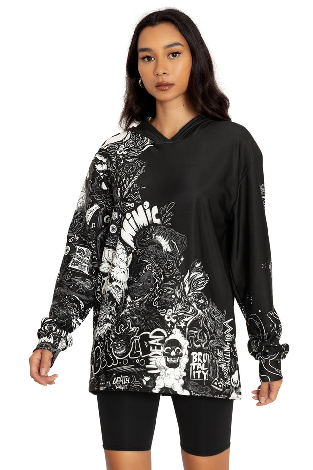 Dungeons And Dragons Graffiti Hoodie Sweater Front