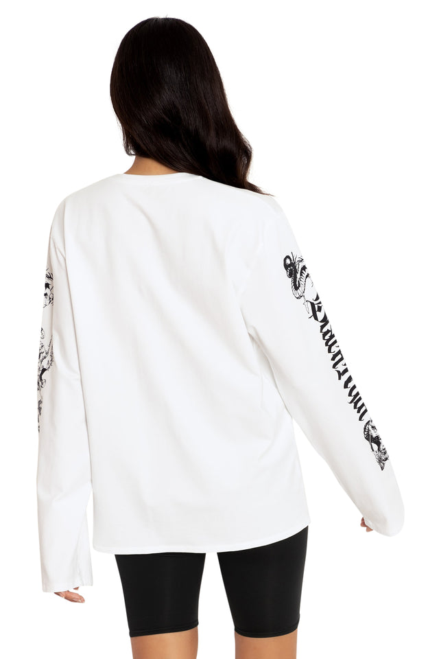 Dungeons And Dragons Lich Long Sleeve Oversized Tee Back