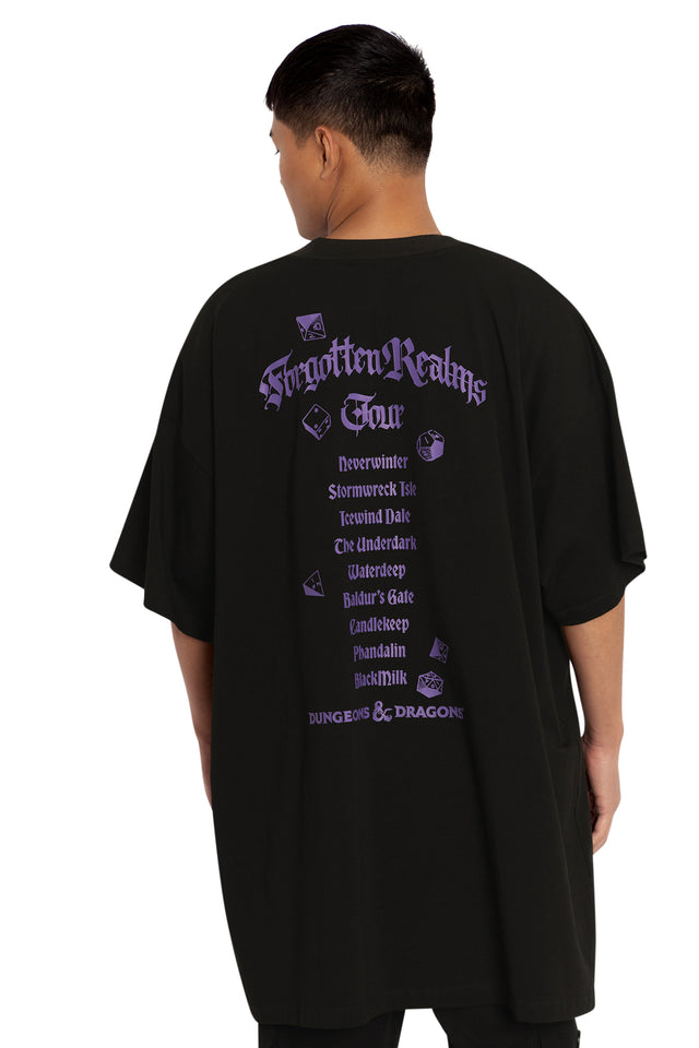 Dungeons And Dragons Roll High Or Die Oversized Tee Back