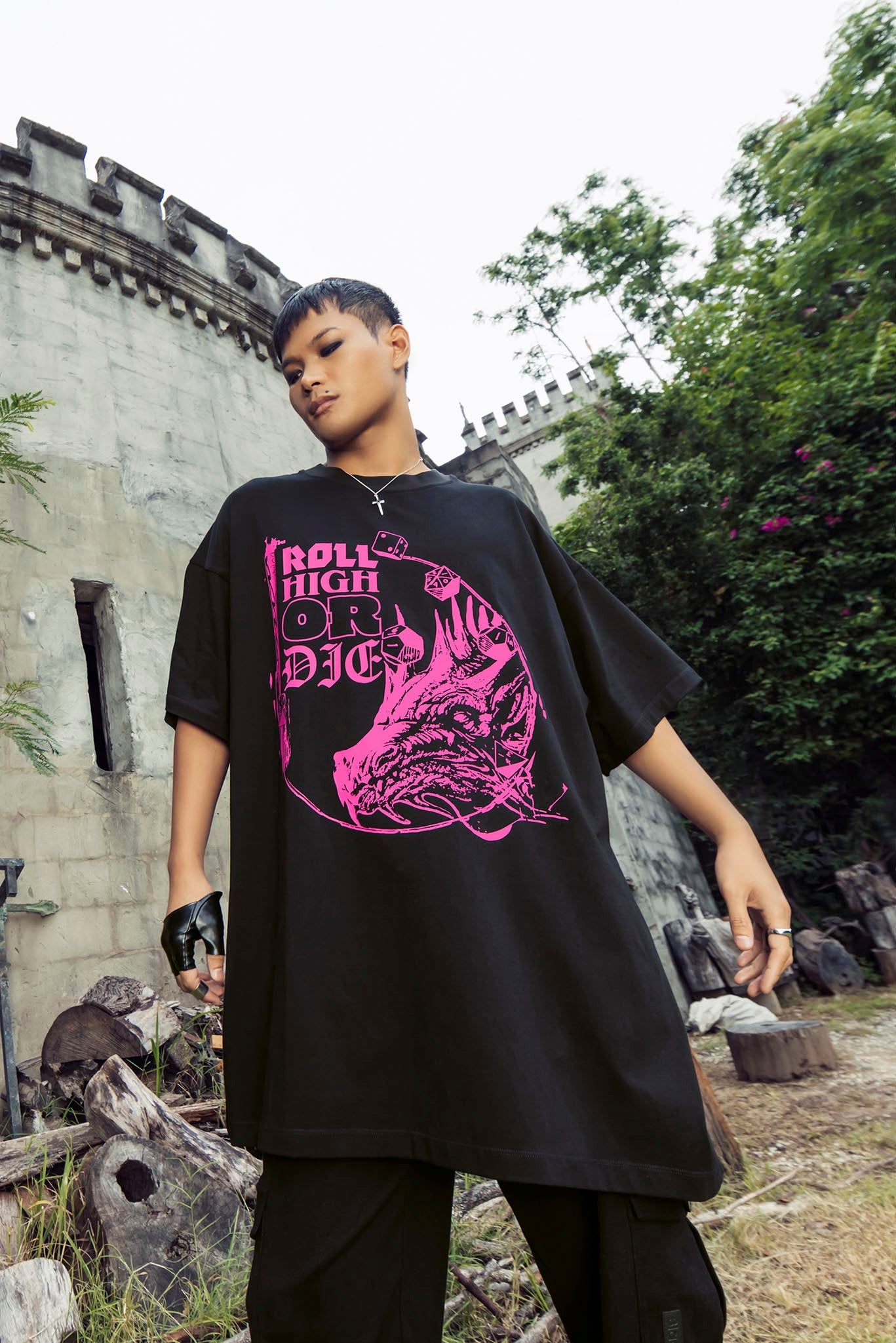Roll High Or Die Giant Tee – BlackMilk Clothing
